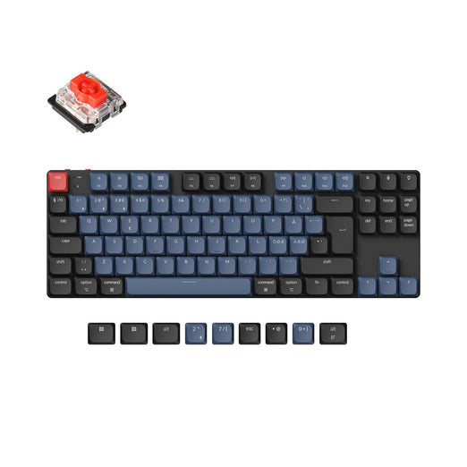 Keychron K1 Pro QMK/VIA Clavier mécanique personnalisé sans fil Collection de mises en page ISO