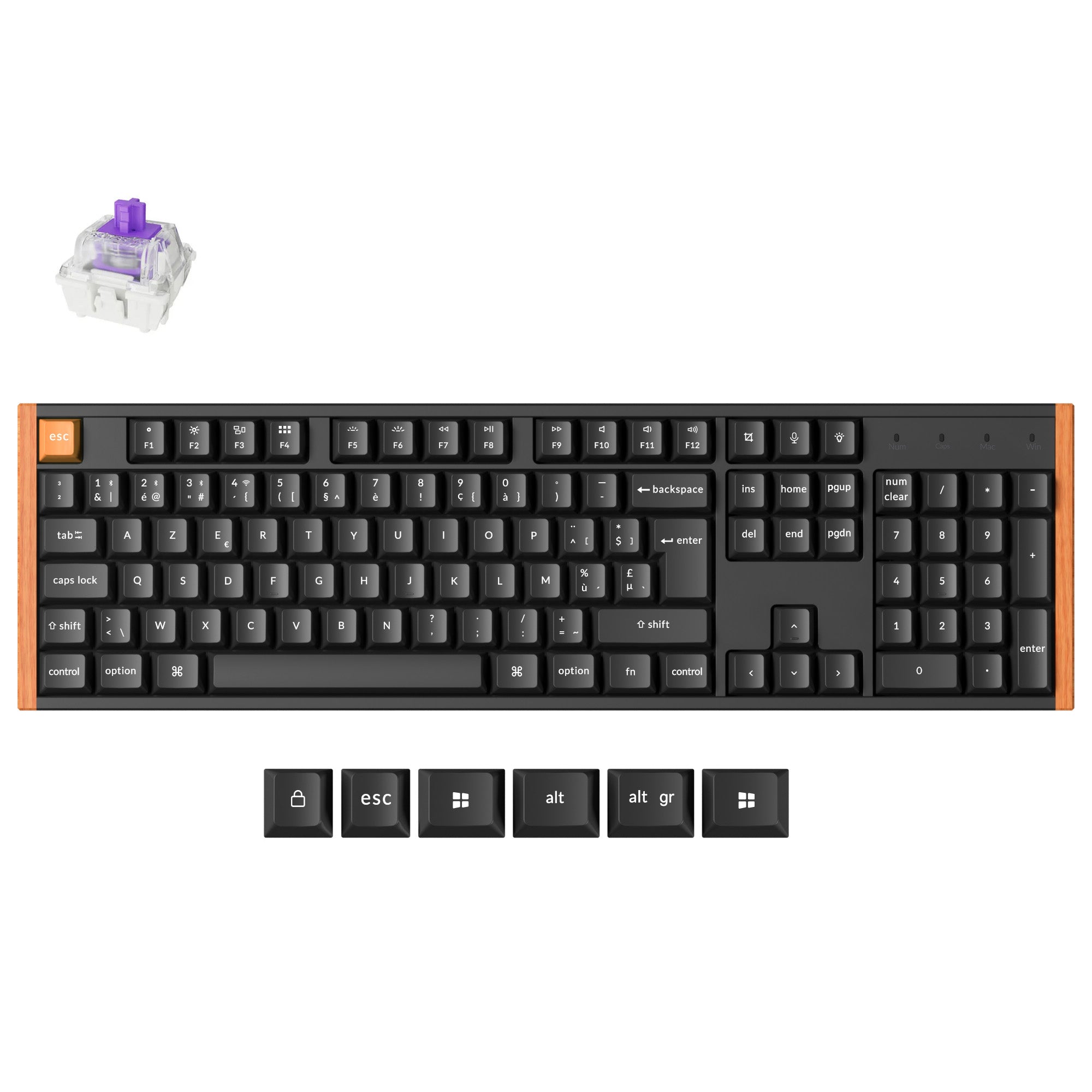 Clavier personnalisé Keychron K10 HE sans fil à interrupteur magnétique Collection disposition ISO