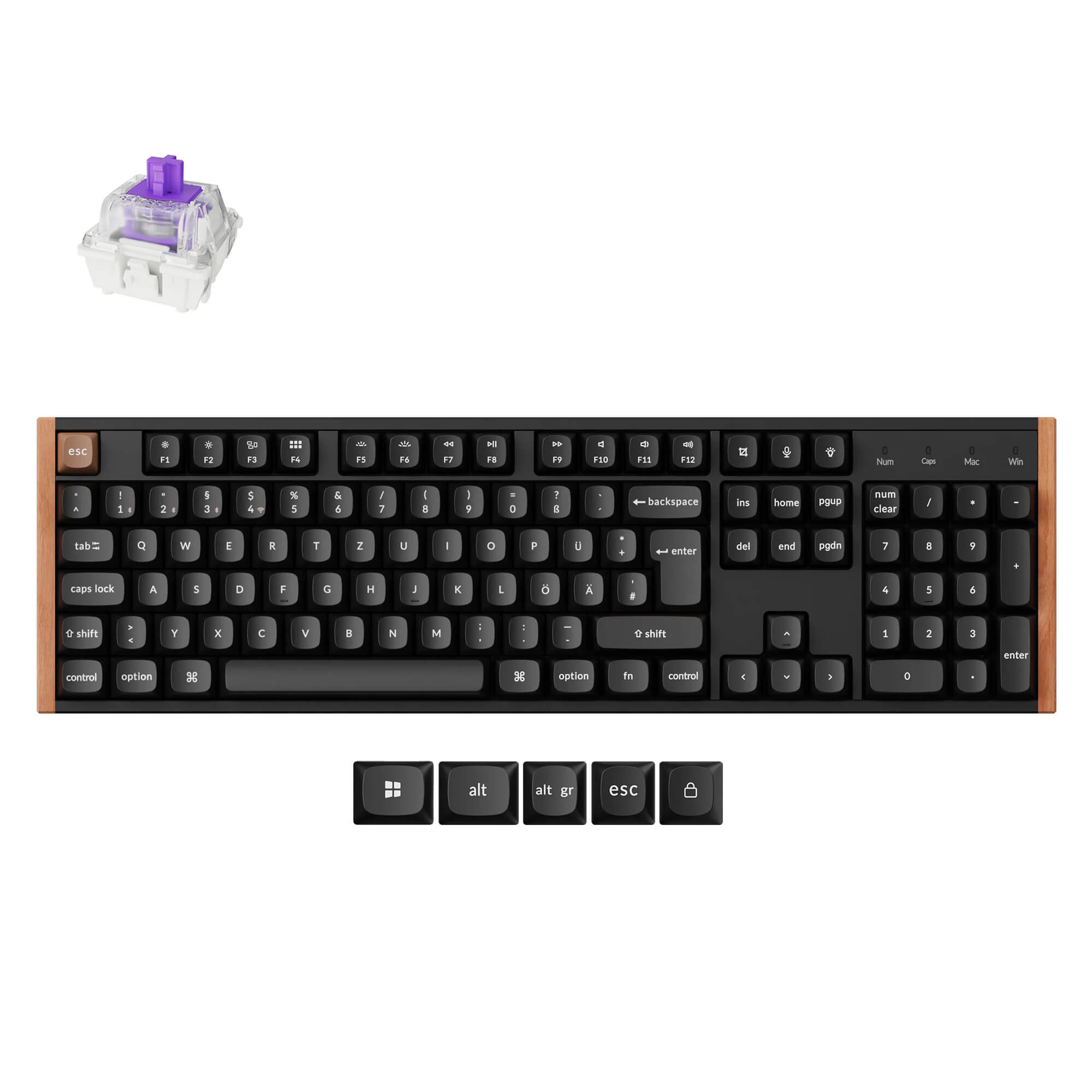 Clavier personnalisé Keychron K10 HE sans fil à interrupteur magnétique Collection disposition ISO
