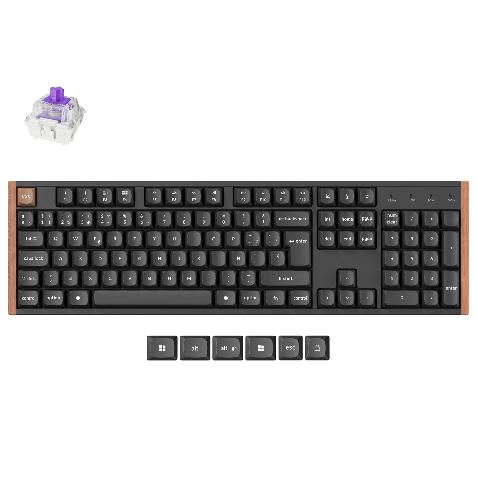 Clavier personnalisé Keychron K10 HE sans fil à interrupteur magnétique Collection disposition ISO