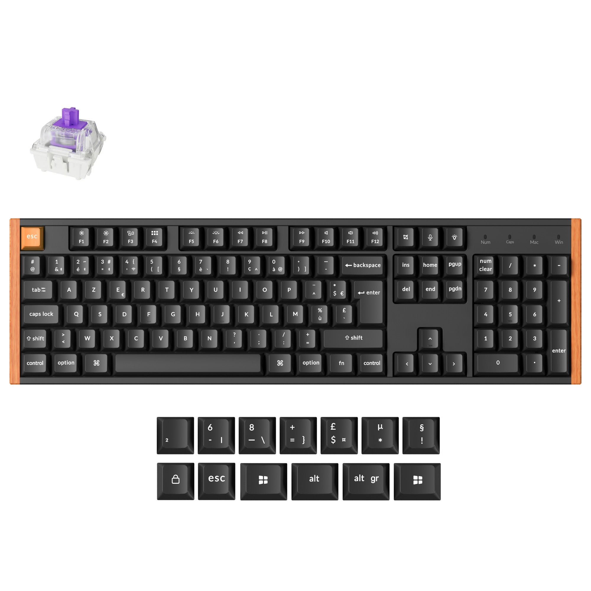 Clavier personnalisé Keychron K10 HE sans fil à interrupteur magnétique Collection disposition ISO