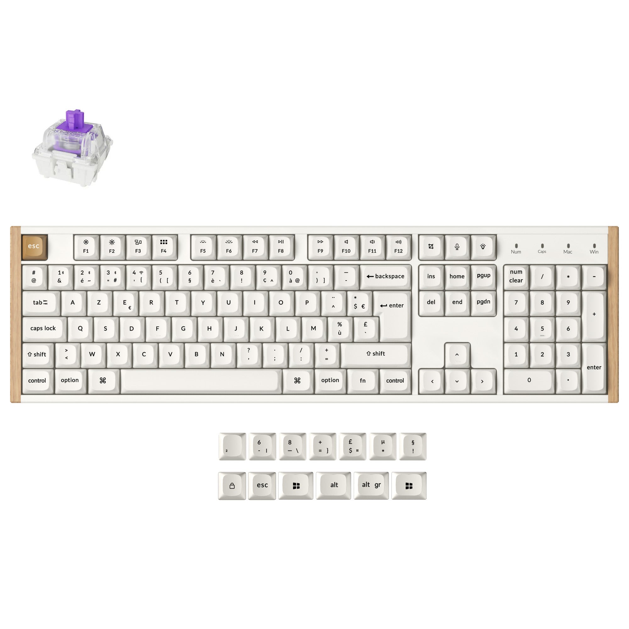 Clavier personnalisé Keychron K10 HE sans fil à interrupteur magnétique Collection disposition ISO