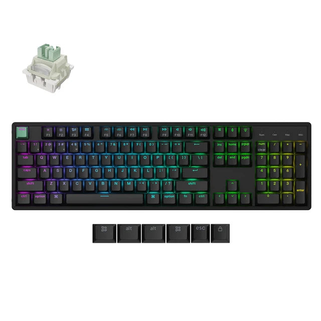 Clavier sans fil Keychron K10 HE à interrupteurs magnétiques (Disposition US ANSI)