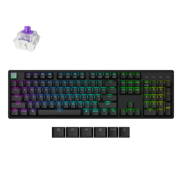 Clavier Keychron K10 HE sans fil à interrupteur magnétique (Disposition US ANSI)