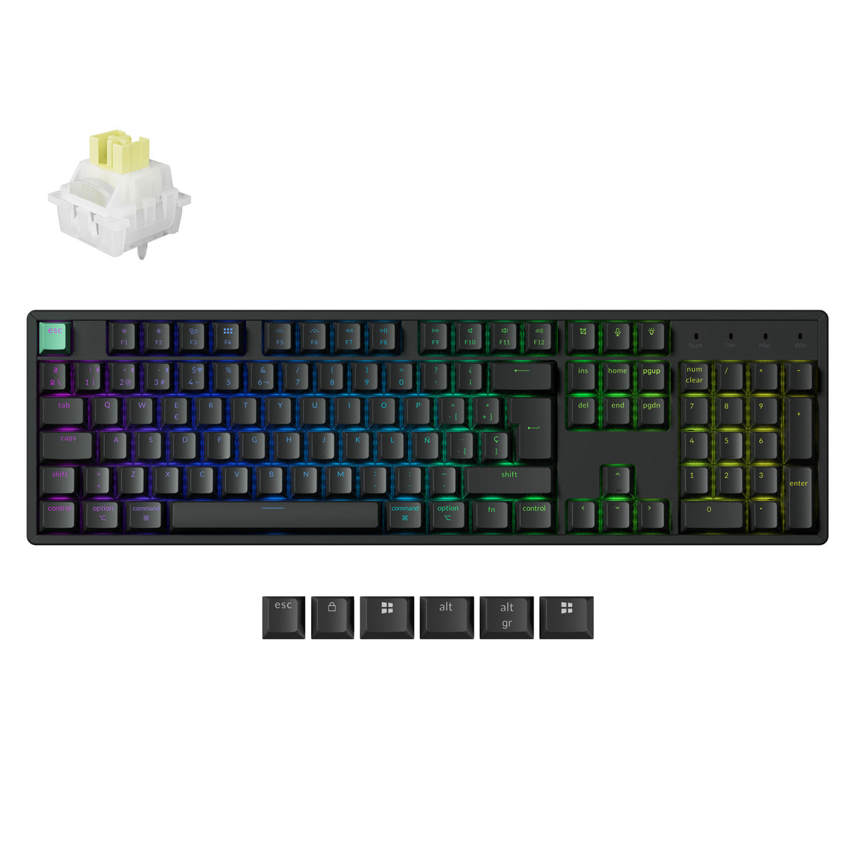 Clavier personnalisé Keychron K10 HE sans fil à interrupteur magnétique Collection disposition ISO
