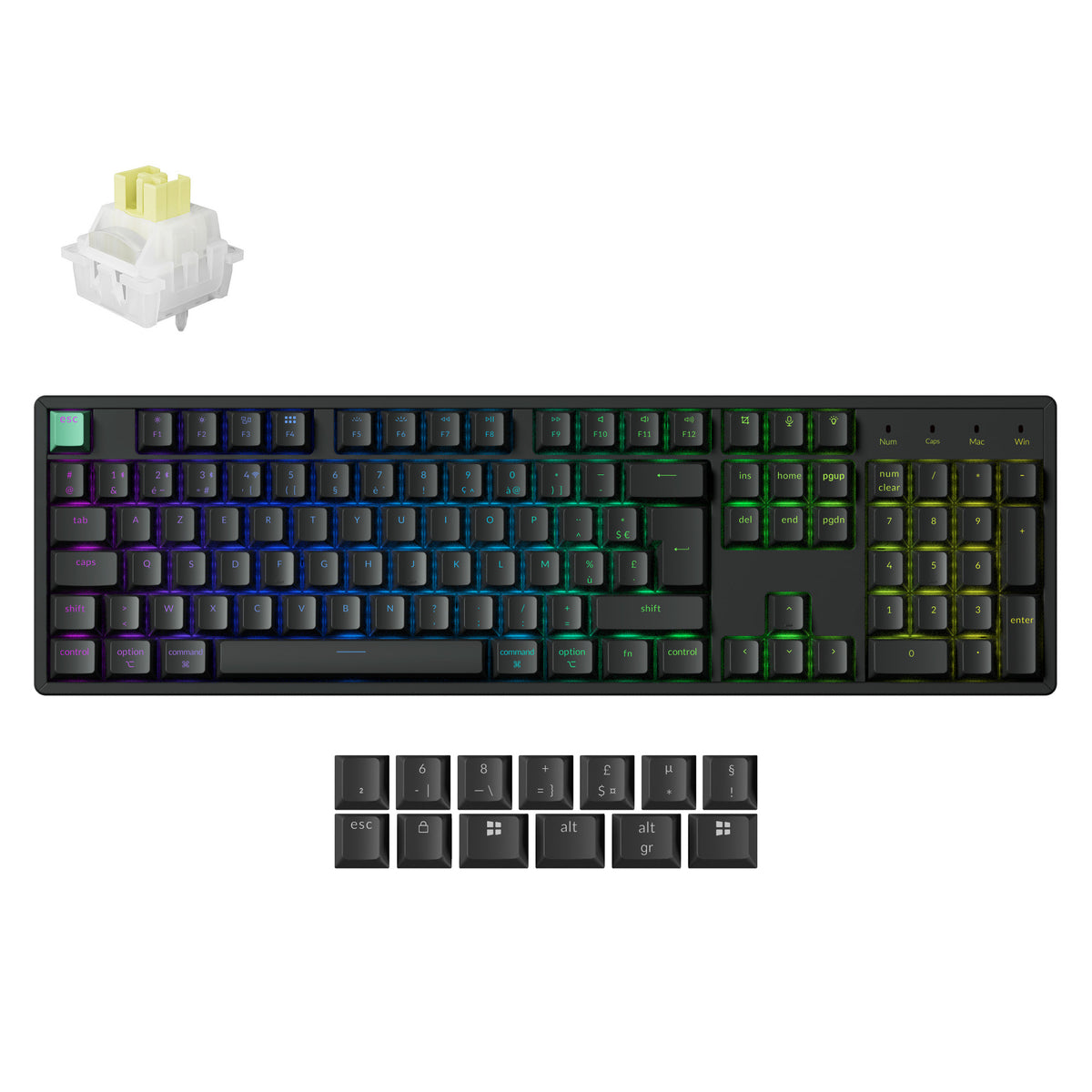 Clavier personnalisé Keychron K10 HE sans fil à interrupteur magnétique Collection disposition ISO