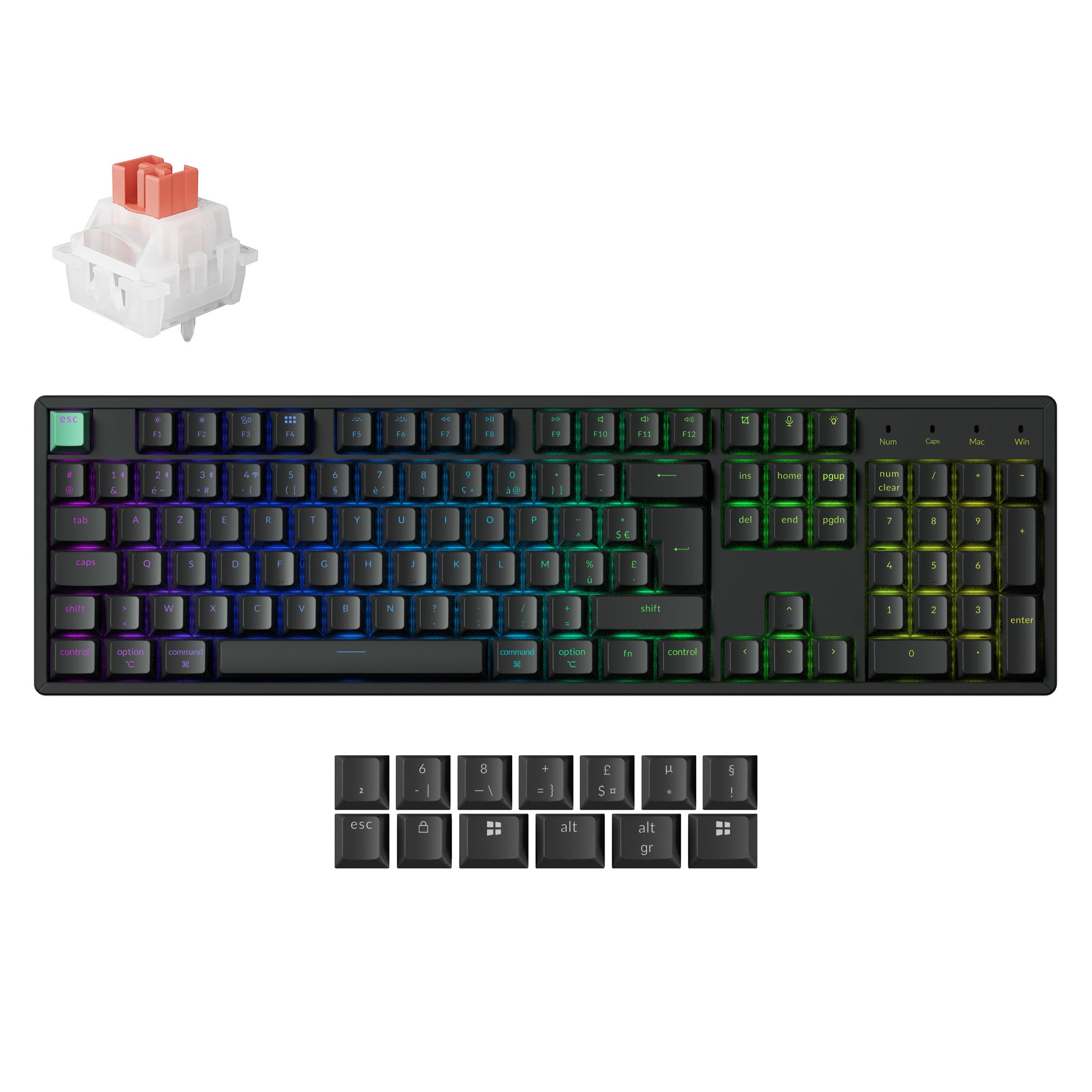 Keychron K10 HE Wireless Magnetic Switch Custom Keyboard ISO Layout Collection