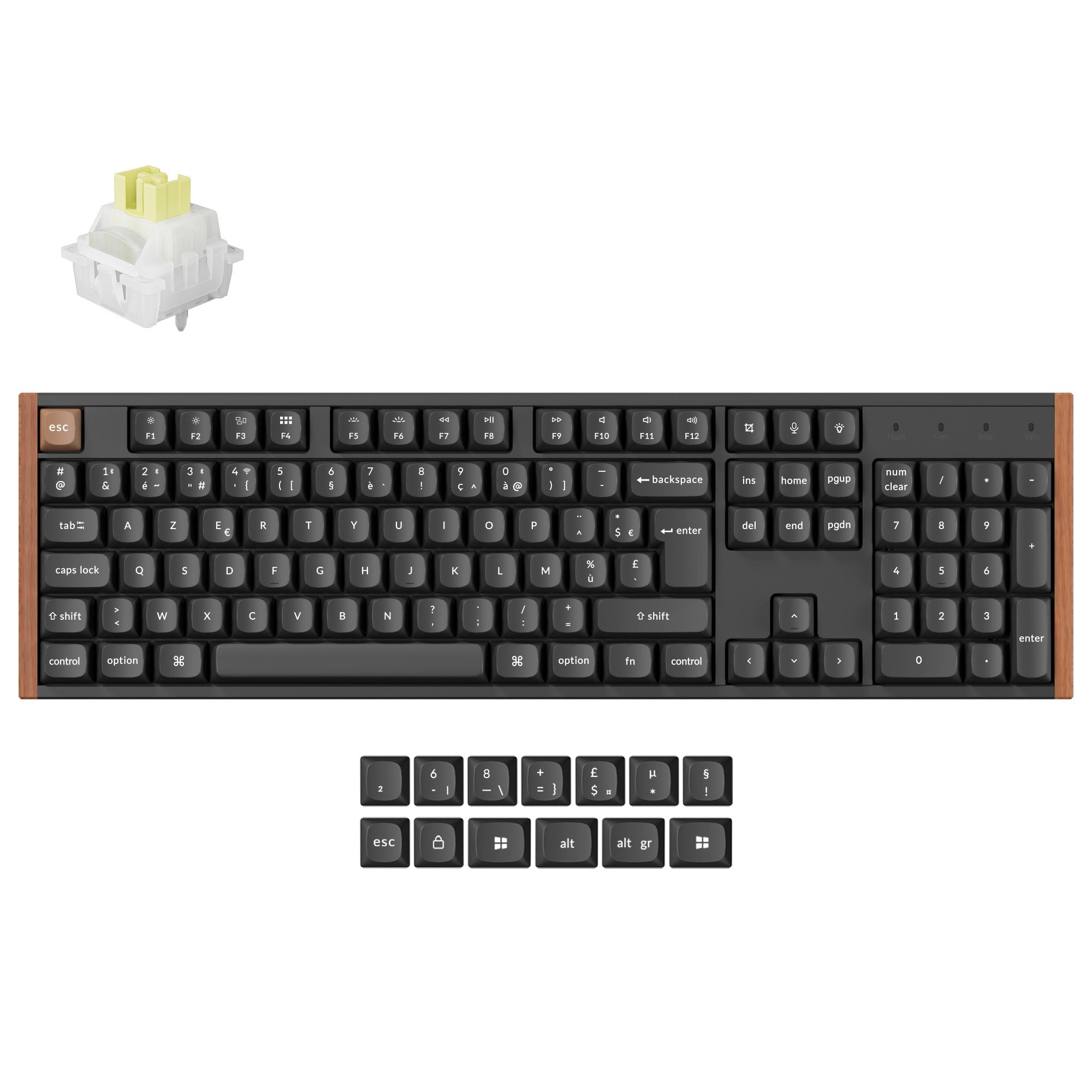 Clavier personnalisé Keychron K10 HE sans fil à interrupteur magnétique Collection disposition ISO