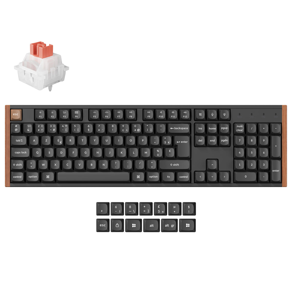 Clavier personnalisé Keychron K10 HE sans fil à interrupteur magnétique Collection disposition ISO