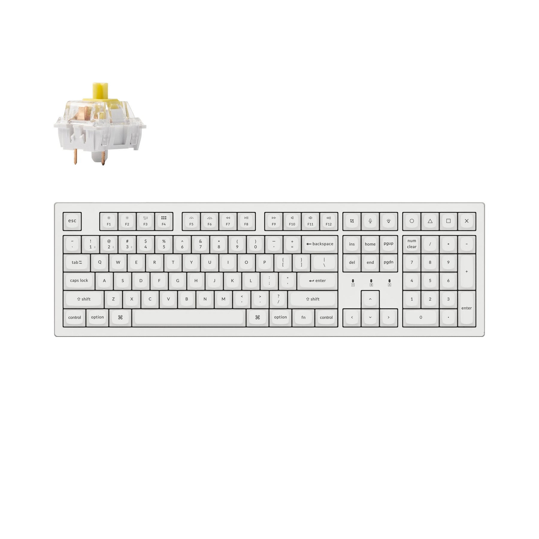 Clavier mécanique sans fil Keychron K10 Pro QMK/VIA (disposition US ANSI)