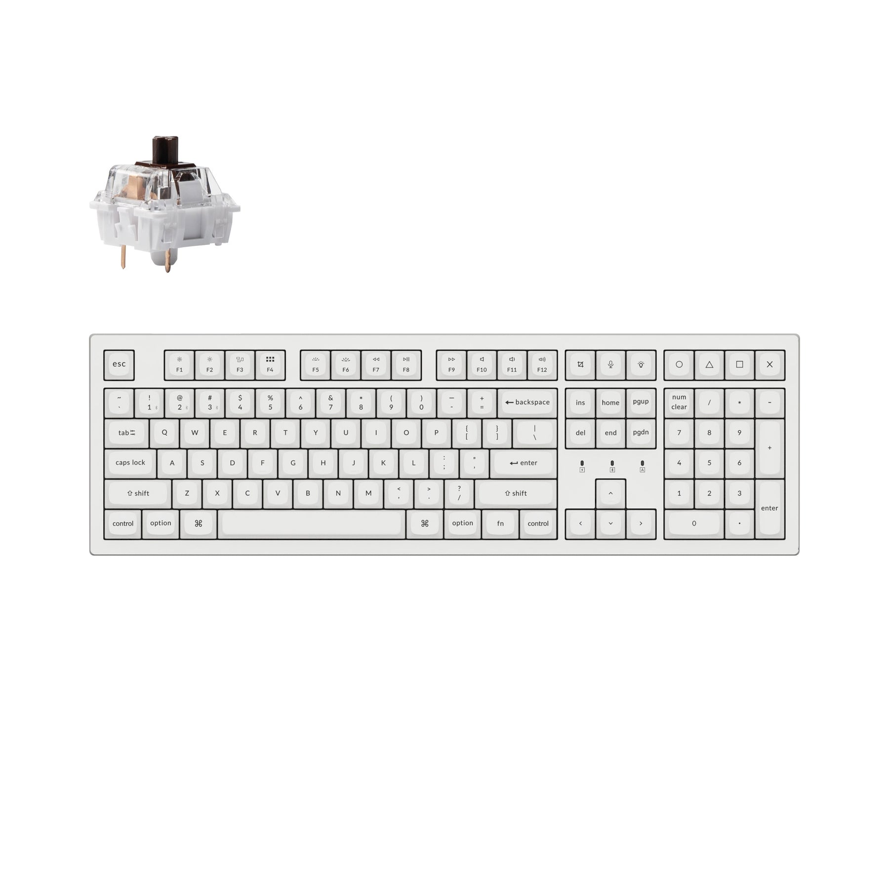 Clavier mécanique sans fil Keychron K10 Pro QMK/VIA (disposition US ANSI)