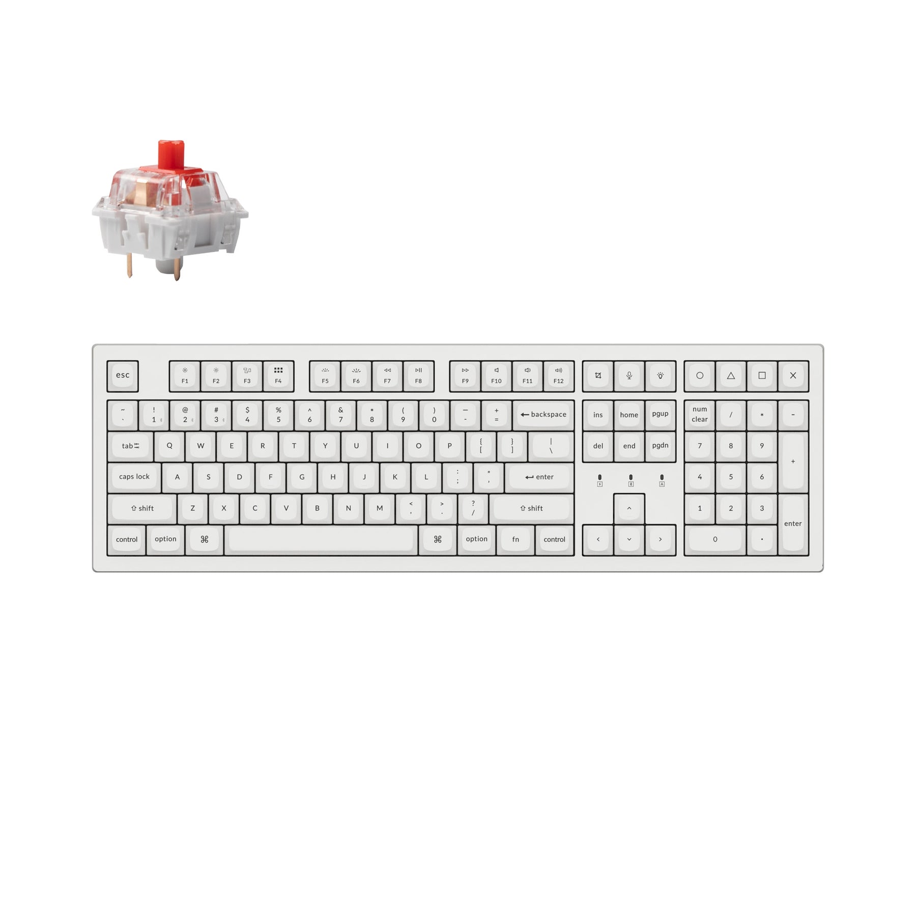 Clavier mécanique sans fil Keychron K10 Pro QMK/VIA (disposition US ANSI)