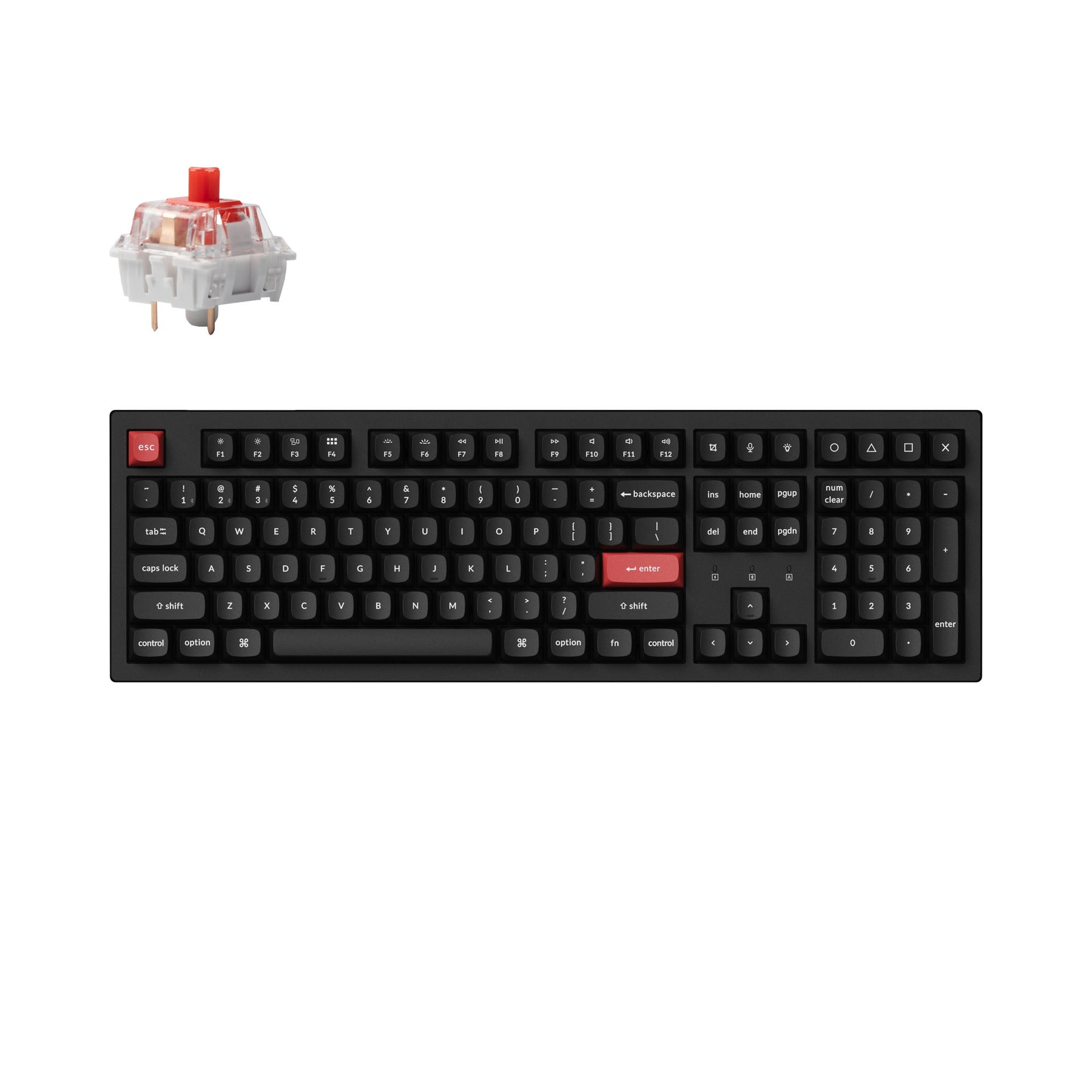 Clavier mécanique sans fil Keychron K10 Pro QMK/VIA (disposition US ANSI)