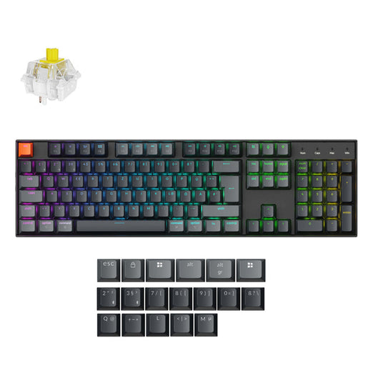 Clavier mécanique sans fil Keychron K10 QMK disposition ISO - Version 2