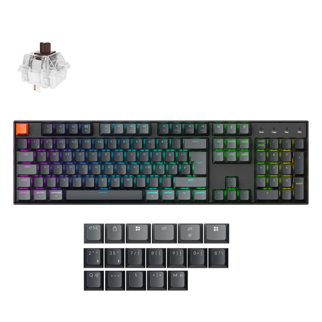 Keychron K10 QMK Wireless Mechanical Keyboard ISO Layout - Version 2