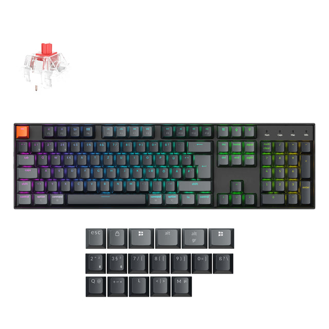 Keychron K10 QMK Wireless Mechanical Keyboard ISO Layout - Version 2