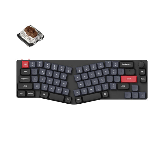 Keychron K11 Pro (disposition Alice) Clavier mécanique personnalisé sans fil QMK/VIA (disposition US ANSI)