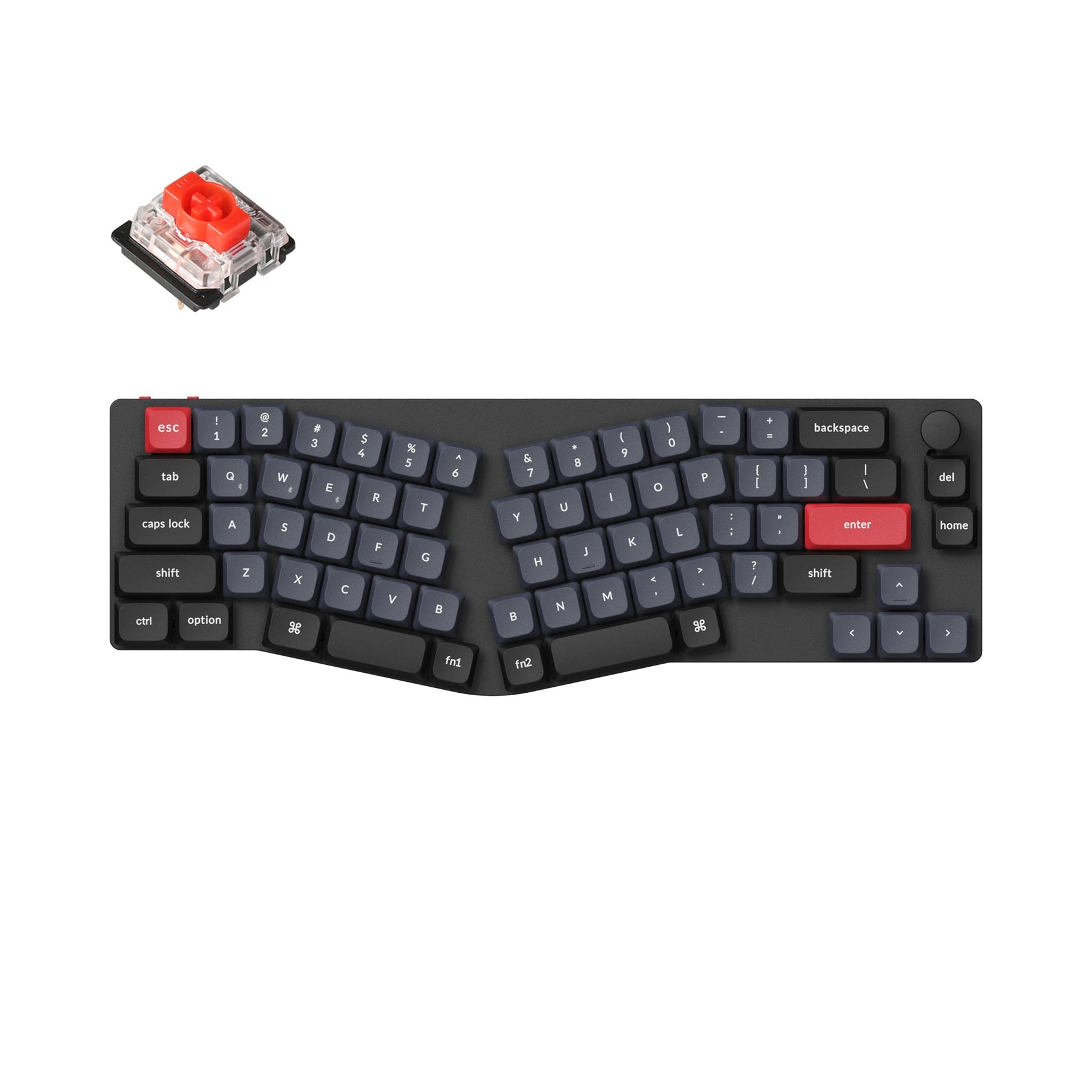 Keychron K11 Pro (disposition Alice) Clavier mécanique personnalisé sans fil QMK/VIA (disposition US ANSI)
