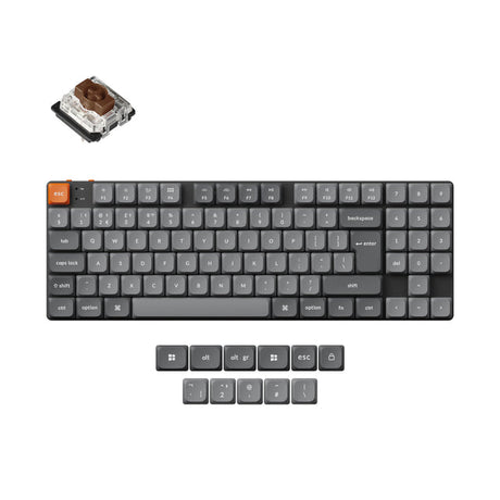 Collection de disposition ISO de clavier mécanique personnalisé sans fil Keychron K13 Max QMK