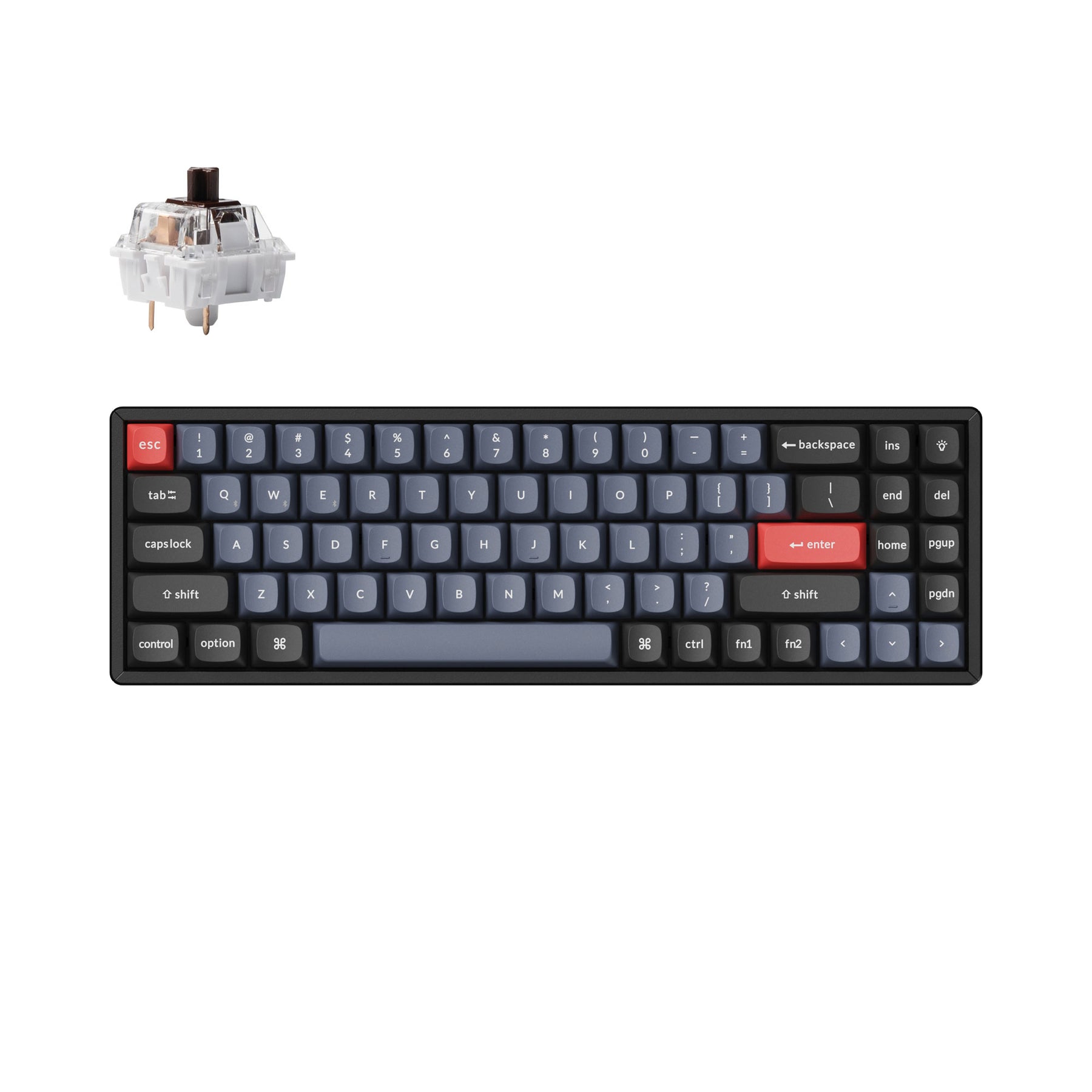 Clavier mécanique sans fil Keychron K14 Pro QMK/VIA (disposition US ANSI)