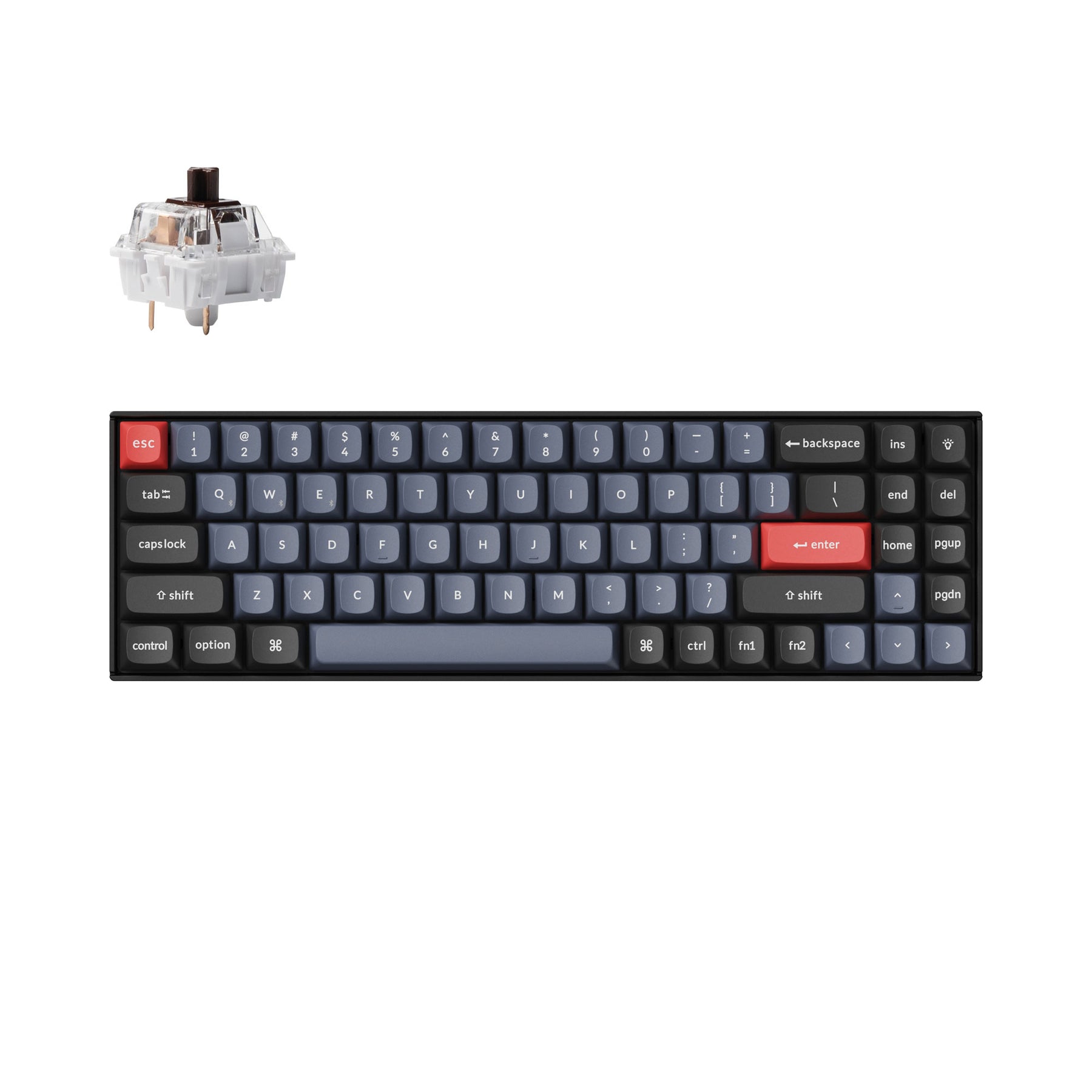 Clavier mécanique sans fil Keychron K14 Pro QMK/VIA (disposition US ANSI)