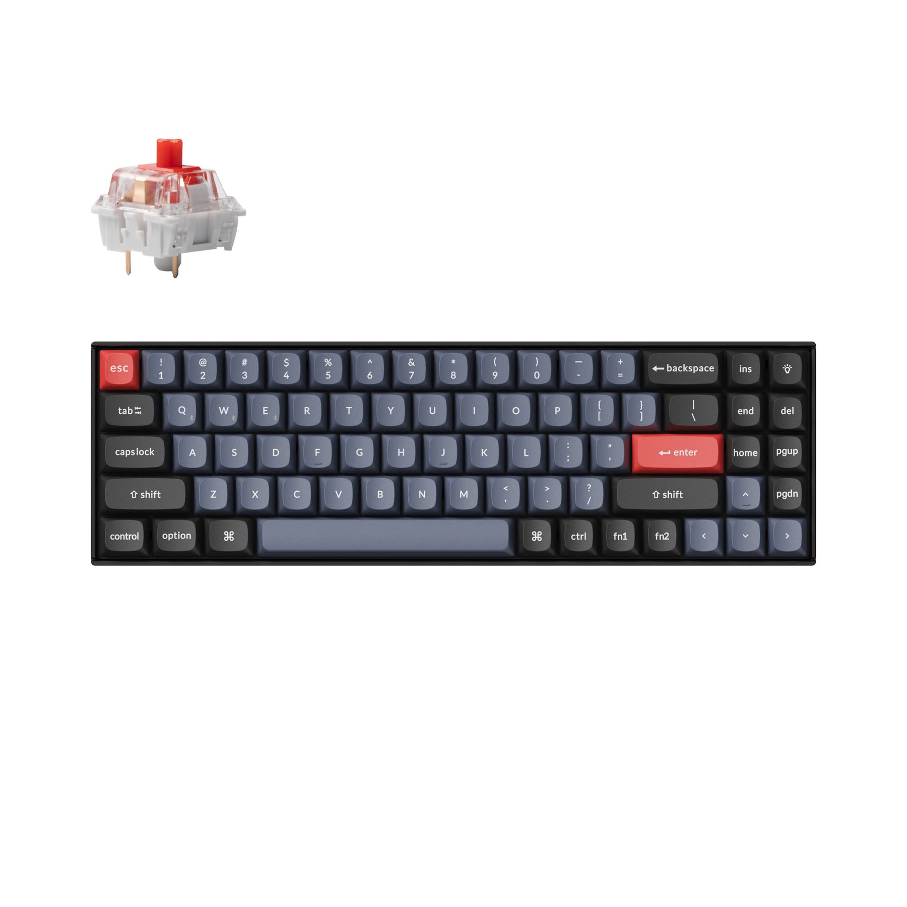Clavier mécanique sans fil Keychron K14 Pro QMK/VIA (disposition US ANSI)