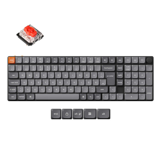 Clavier Mécanique Personnalisé Sans Fil Keychron K17 Max QMK Collection Disposition ISO