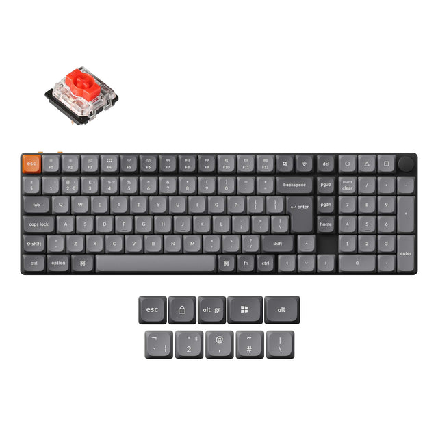 Clavier Mécanique Personnalisé Sans Fil Keychron K17 Max QMK Collection Disposition ISO