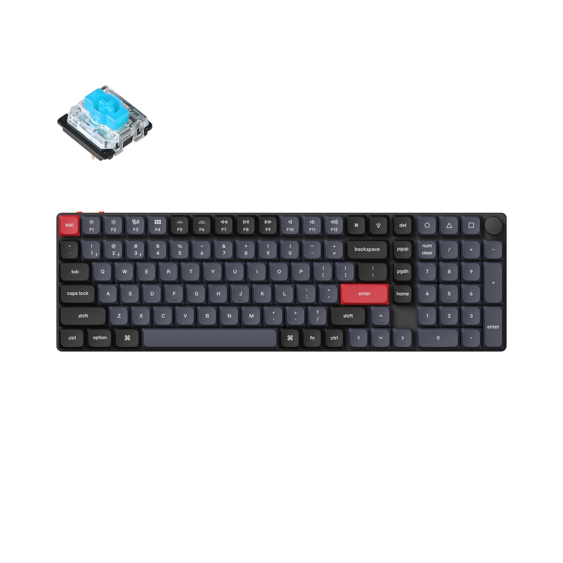 Clavier mécanique personnalisé sans fil Keychron K17 Pro QMK/VIA (disposition US ANSI)