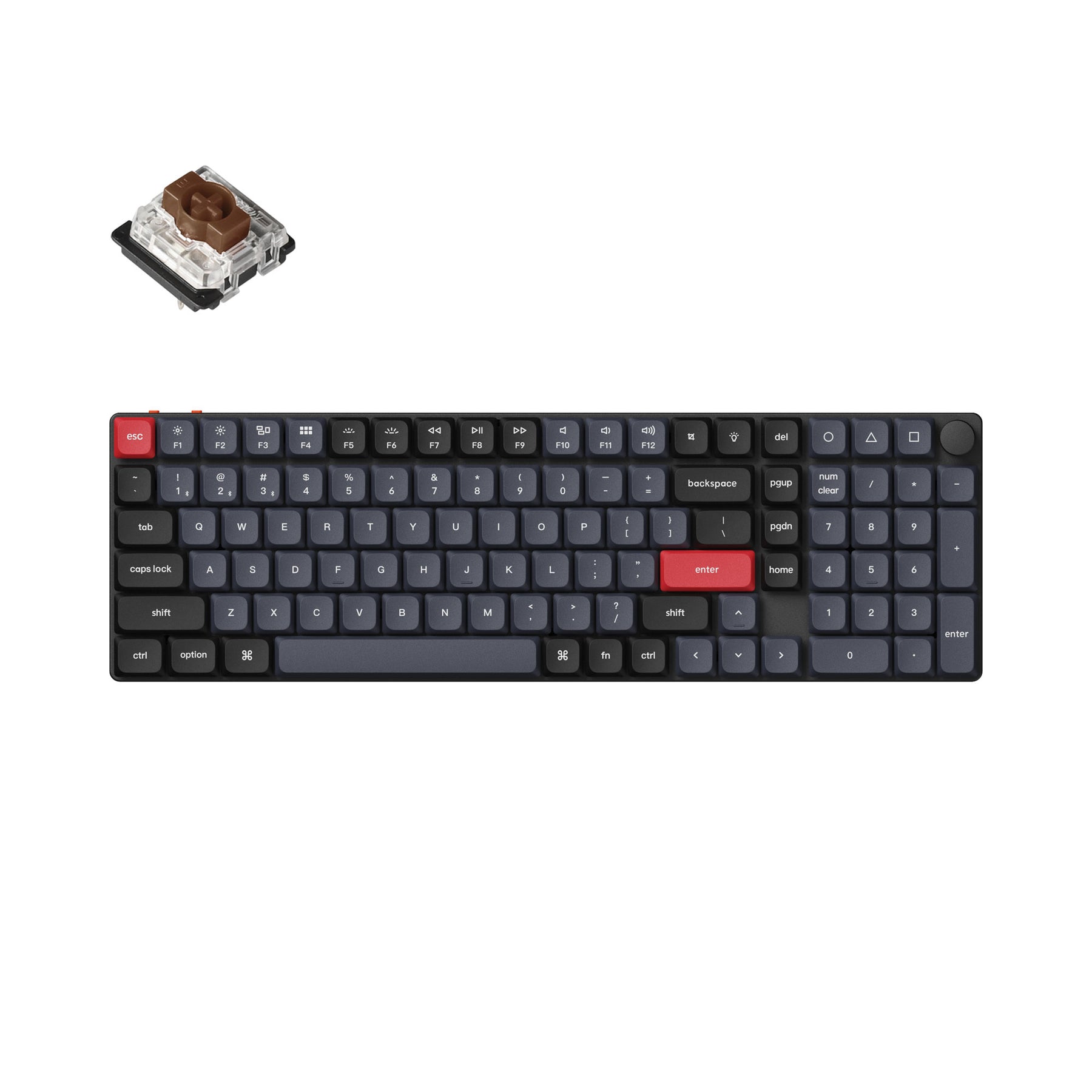 Clavier mécanique personnalisé sans fil Keychron K17 Pro QMK/VIA (disposition US ANSI)