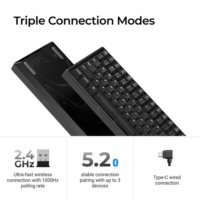 Keychron K2 HE Wireless Magnetic Switch Custom Keyboard - Resin Edition (US ANSI Layout)