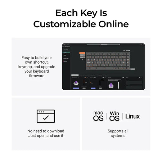 Keychron K2 HE Wireless Magnetic Switch Custom Keyboard - Resin Edition (US ANSI Layout)