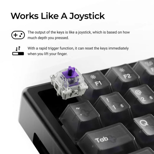 Keychron K2 HE Wireless Magnetic Switch Custom Keyboard - Resin Edition (US ANSI Layout)