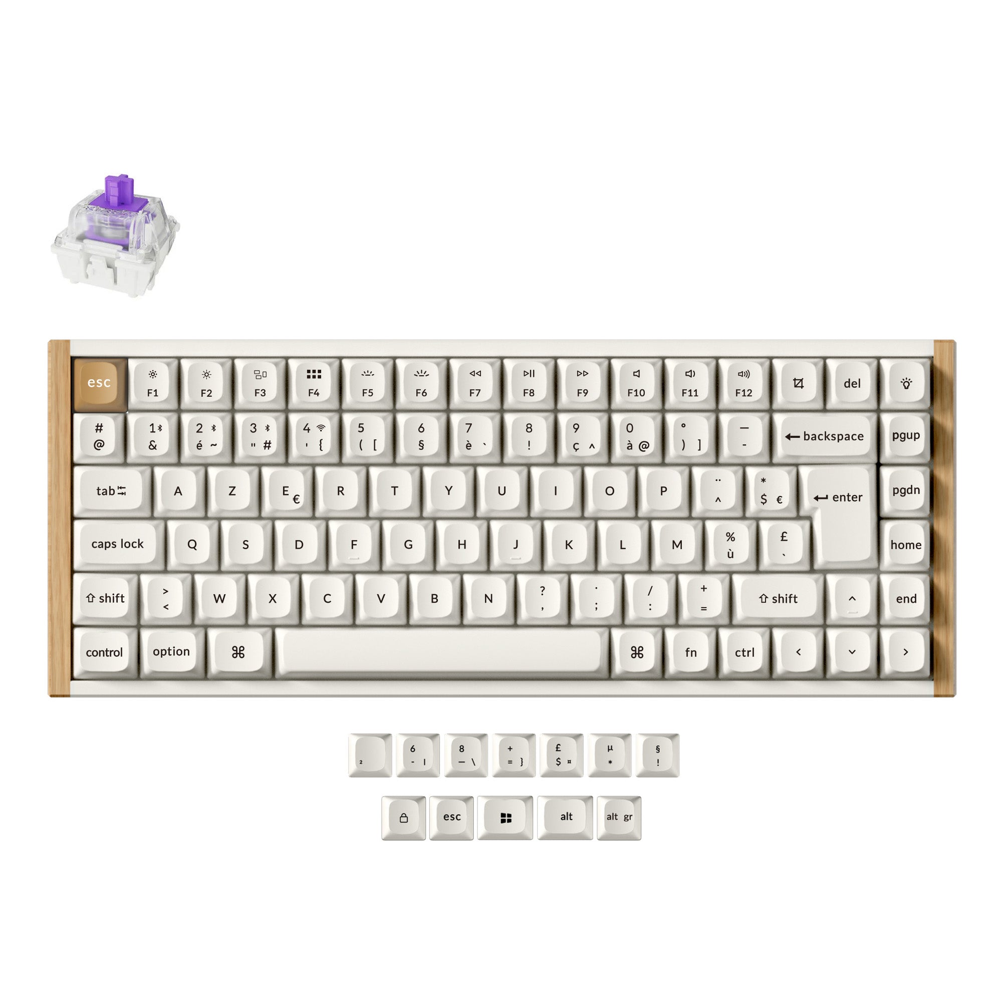 Clavier personnalisé Keychron K2 HE sans fil à interrupteur magnétique Collection disposition ISO