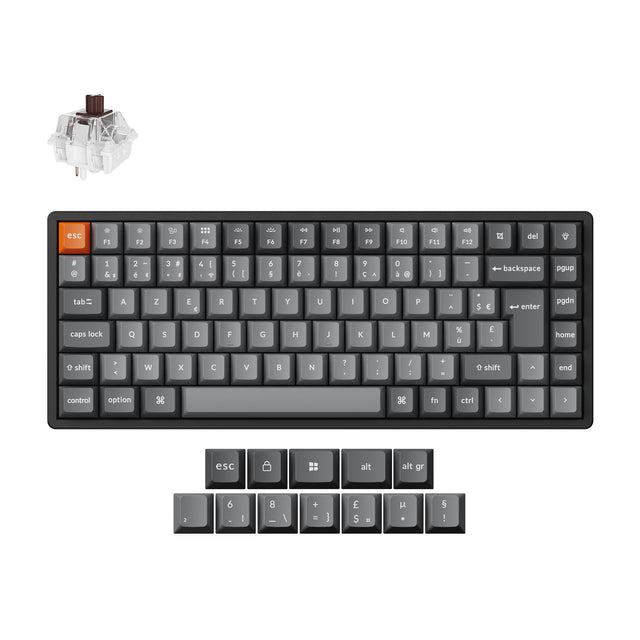 Clavier mécanique sans fil Keychron K2 Max QMK Collection disposition ISO