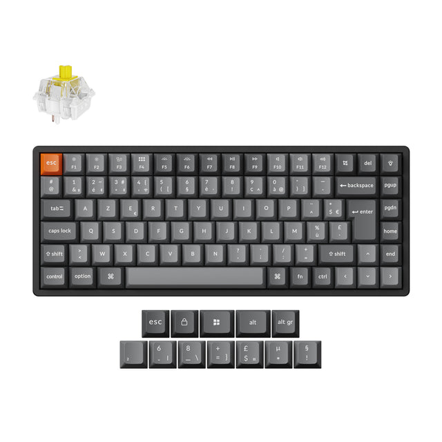 Clavier mécanique sans fil Keychron K2 Max QMK Collection disposition ISO