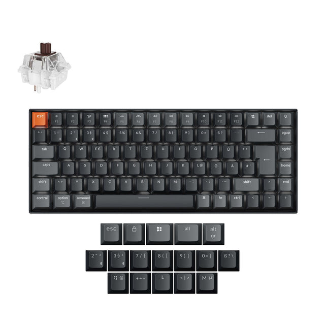 Keychron K2 QMK Wireless Mechanical Keyboard ISO Layout - Version 3
