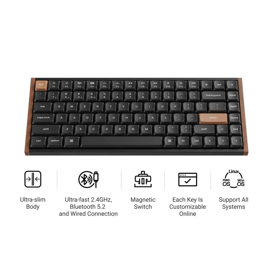 Clavier personnalisé Keychron K3 HE sans fil à interrupteur magnétique
