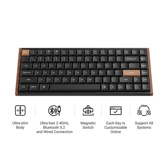 Clavier personnalisé Keychron K3 HE sans fil à interrupteur magnétique