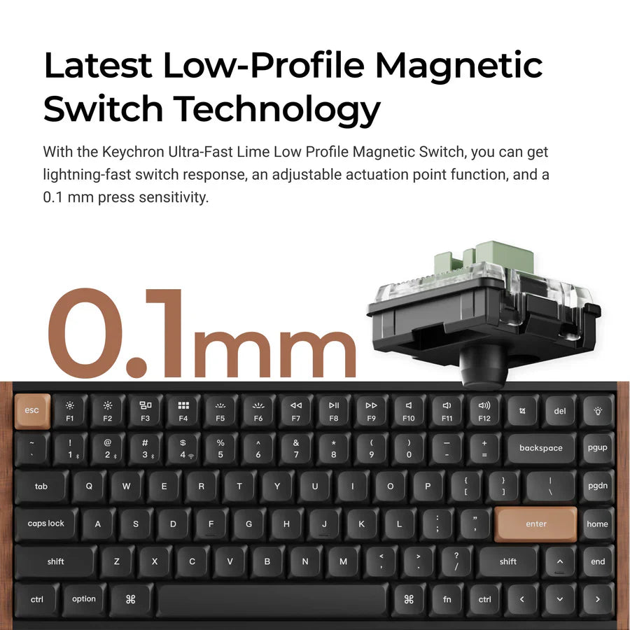 Clavier personnalisé Keychron K3 HE sans fil à interrupteur magnétique