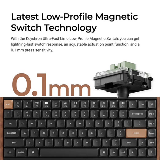 Clavier personnalisé Keychron K3 HE sans fil à interrupteur magnétique