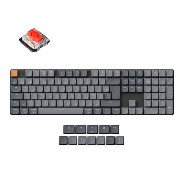 Collection de disposition ISO de clavier mécanique personnalisé sans fil Keychron K5 Max QMK