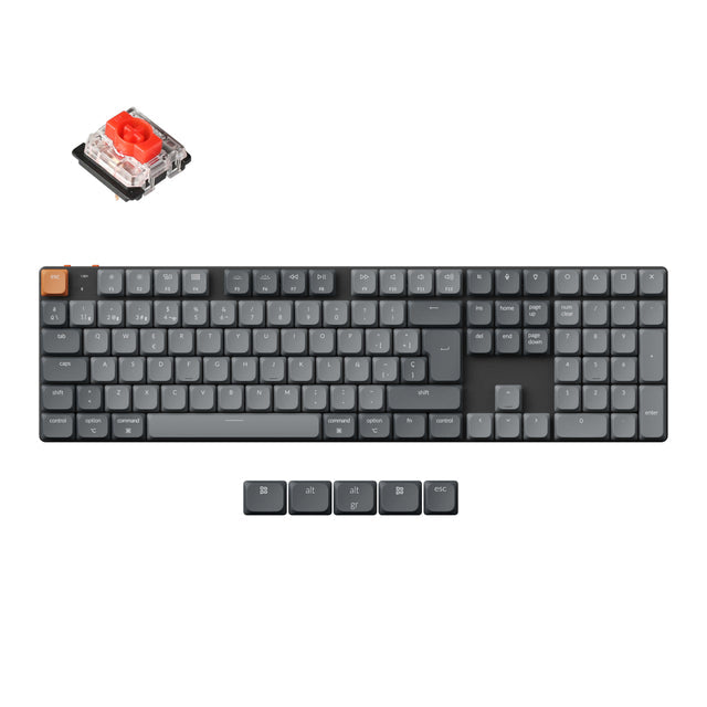 Collection de disposition ISO de clavier mécanique personnalisé sans fil Keychron K5 Max QMK