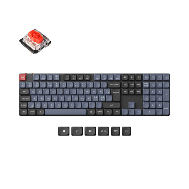 Keychron K5 Pro QMK/VIA Wireless Custom Mechanical Keyboard ISO Layout Collection