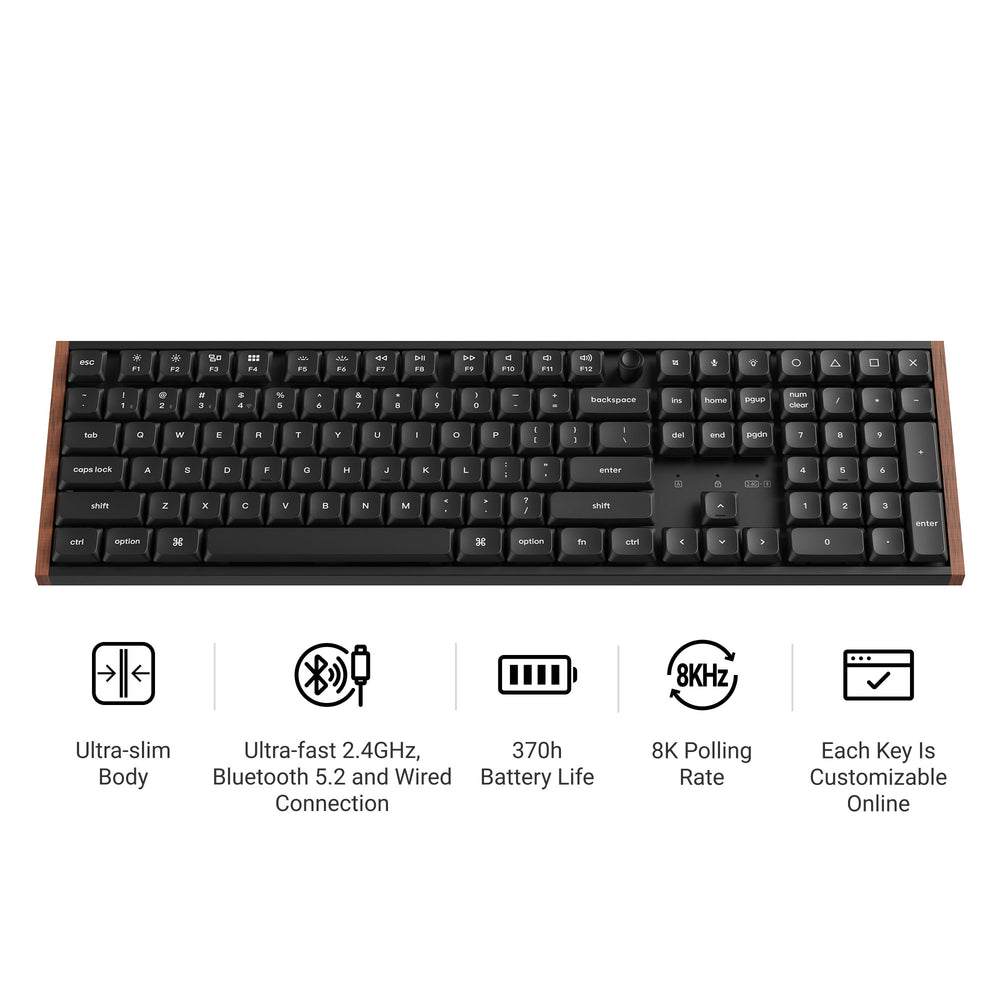 Keychron K5 Ultra 8K Wireless Custom Mechanical Keyboard (US ANSI Layout)