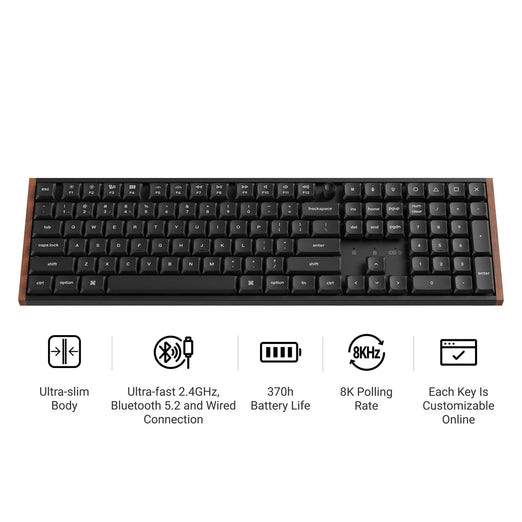 Clavier mécanique personnalisé sans fil Keychron K5 Ultra 8K (Disposition US ANSI)
