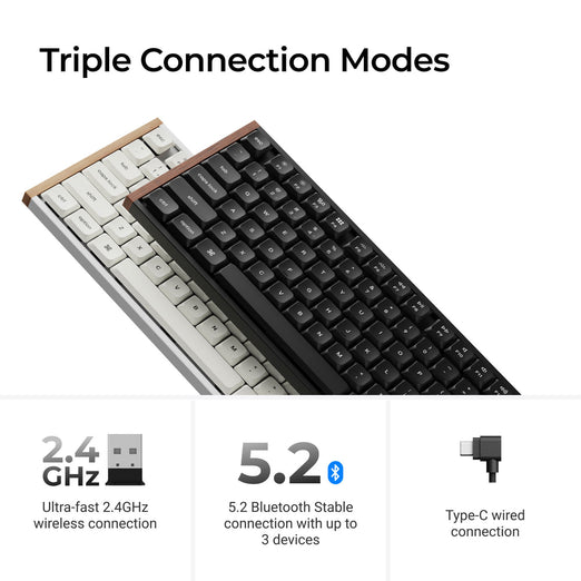 Clavier mécanique personnalisé sans fil Keychron K5 Ultra 8K (Disposition US ANSI)