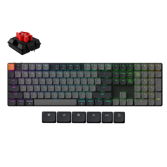 Clavier mécanique sans fil Keychron K5 QMK (version 2) (disposition US ANSI)