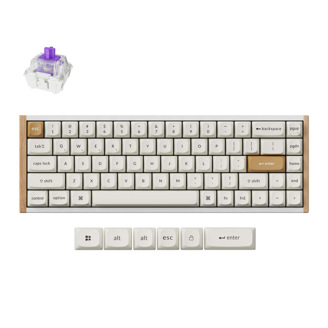 Clavier sans fil Keychron K6 HE à interrupteurs magnétiques (Disposition US ANSI)