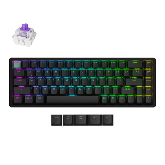 Clavier sans fil Keychron K6 HE à interrupteurs magnétiques (Disposition US ANSI)